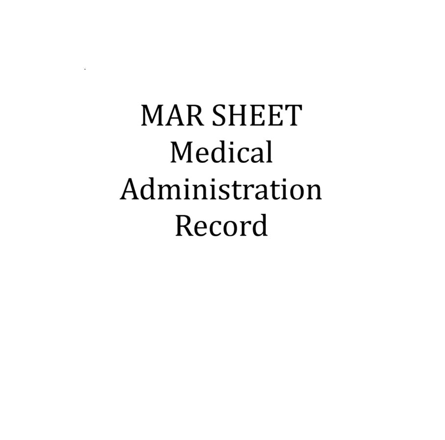 MAR SHEET