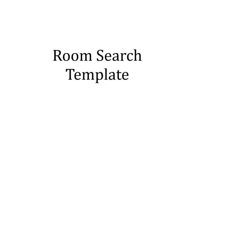 Room Search TEMPLATE